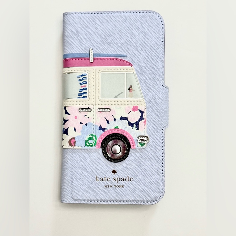 Kate Spade Surf Van Applique iPhone X Folio Case